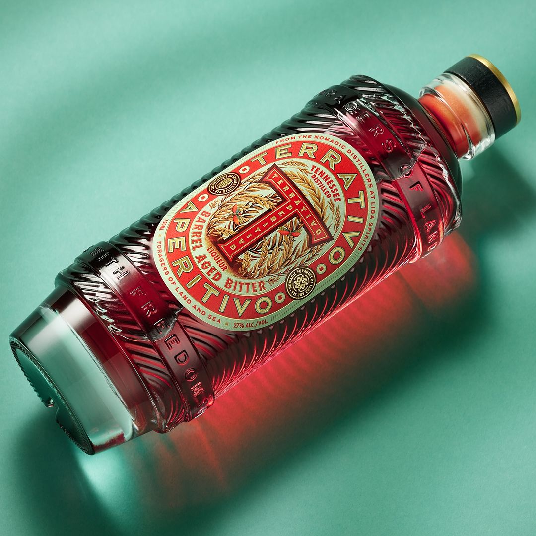 Terrativo Aperitivo Gets a Luxurious Embossed Bottle From Chad Michael Studio