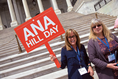 ANA Hill Day - nurses standing on US Capitol steps